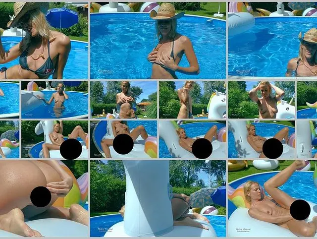 Spontan im Pool